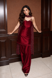 Red festive dress
