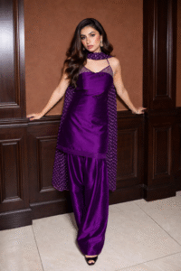 Purple festive dress